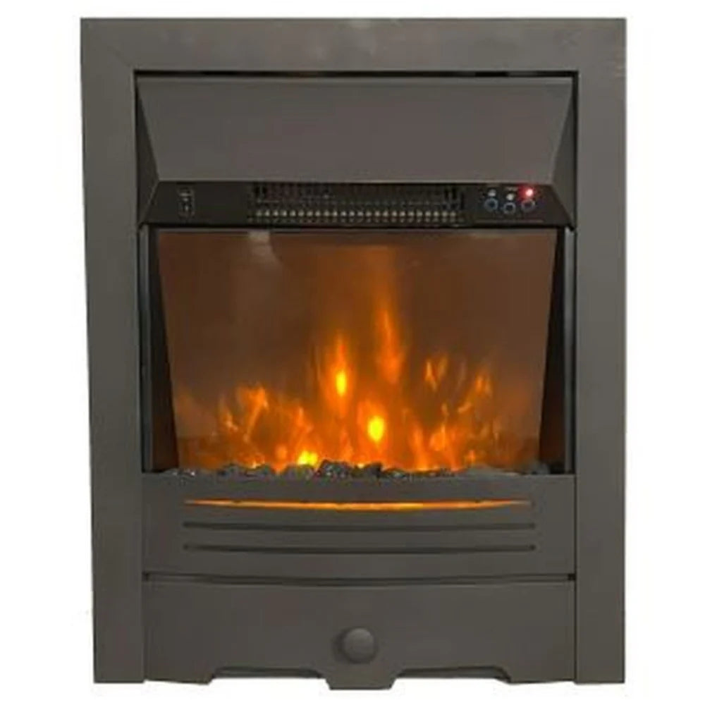 Heat Design 16in Electric insert fire Black - 1.9Kw